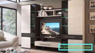Mobilier modular de cameră în stil modern - fotografii de design