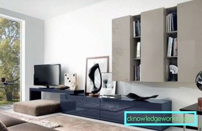 Mobilier modular de cameră în stil modern - fotografii de design