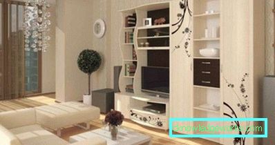 Mobilier modular de cameră în stil modern - fotografii de design