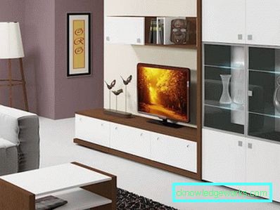 Mobilier modular de cameră în stil modern - fotografii de design