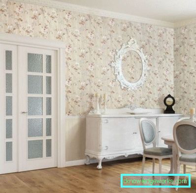 76-Tapet în sufragerie - 95 de fotografii elegante