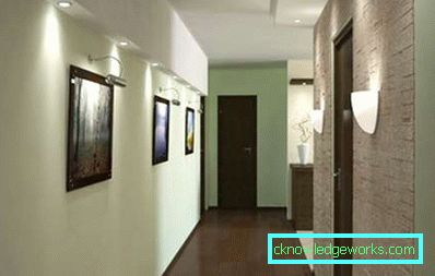 Coridor pentru un coridor îngust - design foto