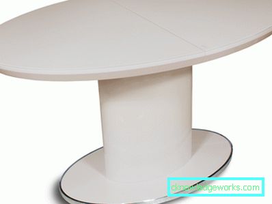 Masă ovală plită pentru bucătărie Masă ovală plită pentru bucătărie