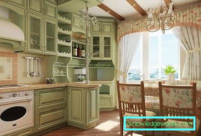 Perdele în stil Provence pentru bucătărie Perdele în stil Provence pentru bucătărie