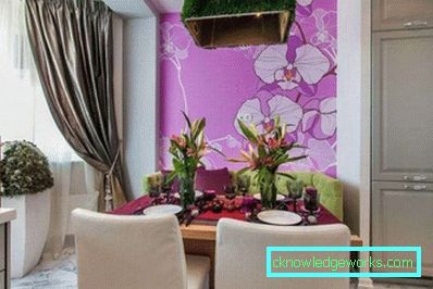 Lilac bucătărie - caracteristici de design