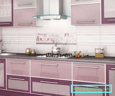Lilac bucătărie - caracteristici de design