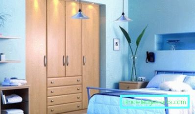 457 de dormitoare cu o nuanță albastră - fotografie