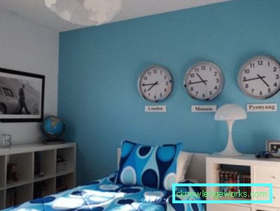 457 de dormitoare cu o nuanță albastră - fotografie