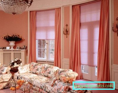 245-Fabric roller blind-uri pe ferestre - 95 fotografii