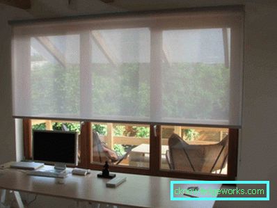 245-Fabric roller blind-uri pe ferestre - 95 fotografii