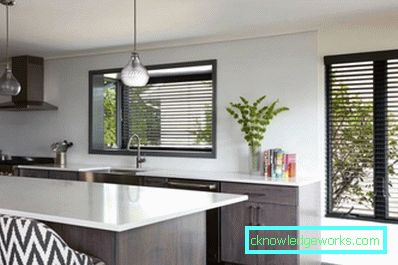281-Blinds în bucătărie - 90 de fotografii de noi produse