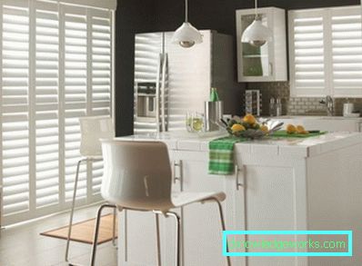 281-Blinds în bucătărie - 90 de fotografii de noi produse