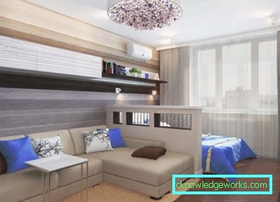 Zona de cameră - 115 de fotografii ale ideilor de design și opțiunile de zonare în camera de zi